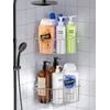 SMARTAKE 2-Pack Corner Shower Caddy Deep Basket Design, SUS304 Stainless Stee...