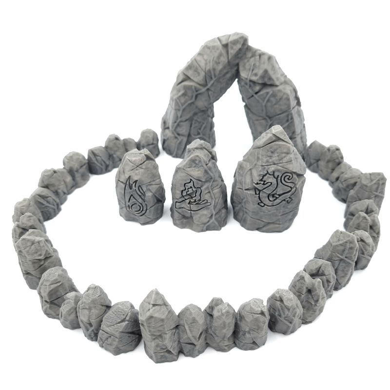 QP3D - Celtic Rune Rocks - Scatter Terrain Scenery for Tabletop & RPG ...