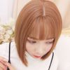 LESUN Wig, Short Bob, Classic Size, Adjustable Full Wig, Small Face, Cute, Natural, Heat Resistant Curly Hair Tips, Airy Wave, Net Included, Daily Life, Natural, Champagne Blonde