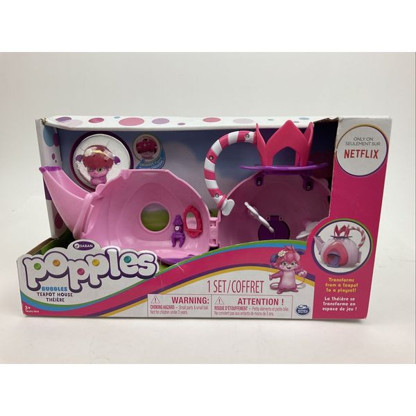 Popples Bubbles Teapot House Playset New In Box