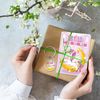 DPKOW Unicorn Eid Mubarak Card with Envelope, Eid Gift for Kids, Unicorn Eid Mubarak Keyring