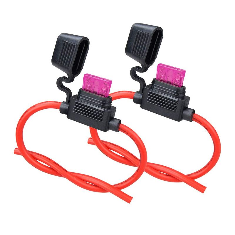 Inline Fuse Holder FEBRYTOLD 10 Gauge - Waterproof Pigtail Fuse Rela In Line Fuse Holders 12v - Foto 9