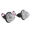 Aramox Mini Tail Lamp Replacement 2PCS Set 72mm Rear Brake Stop Light DC12V (Transparent)