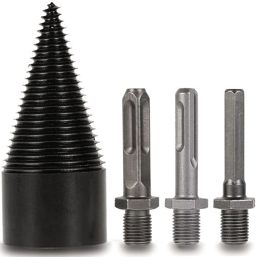 Heavy Duty Cone Splitter Bits - 4pcs for Hand & Power Drills