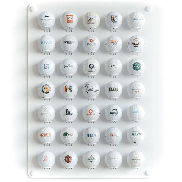 Golfball-Displayständer, Regal, Organizer, Display, Zubehör, Möbel, Wandvitrine für Golfbälle, Geschenk für Freunde.