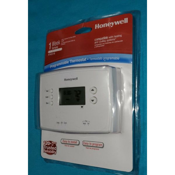 Honeywell 1-Week Programmable Thermostat RTH221B White NEW SEALED FREE SHIPPING