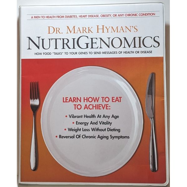 Dr Mark Hyman NUTRIGENOMICS How Food Talks to Your Genes 5 Audio CD Set +Books