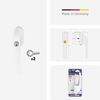 ABUS FG300 Lockable Window Handle - Window Knob with Pressure Cylinder, Different Locking - ABUS Security Level 5 - 48518 - White