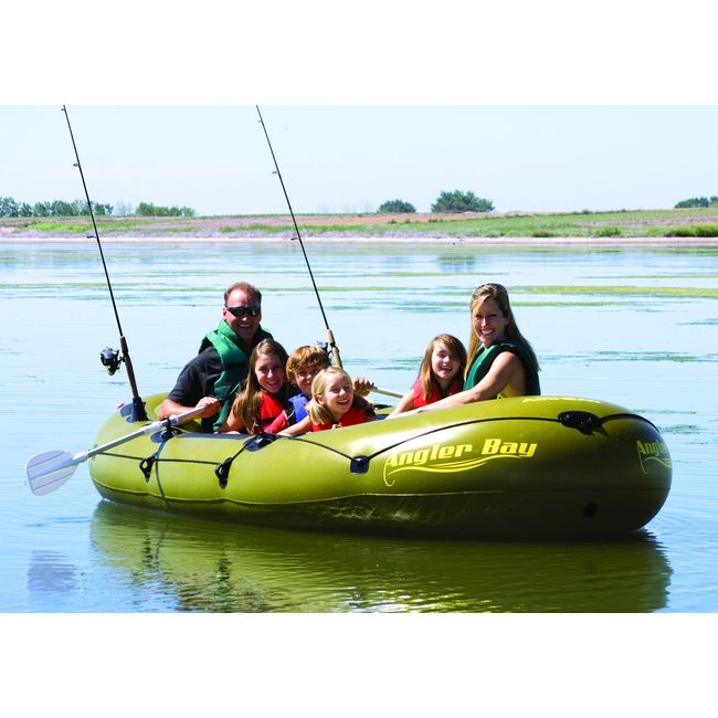 Airhead Angler Bay Inflatable Boat, 6 person