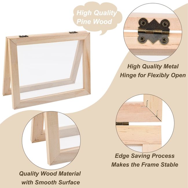 Paper Making Kit Includes Wooden Paper Making Molds Frame for DIY Paper  Craft