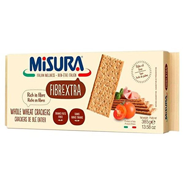 Misura Fibrextra Whole Wheat Crackers - 385g (0.85lbs)