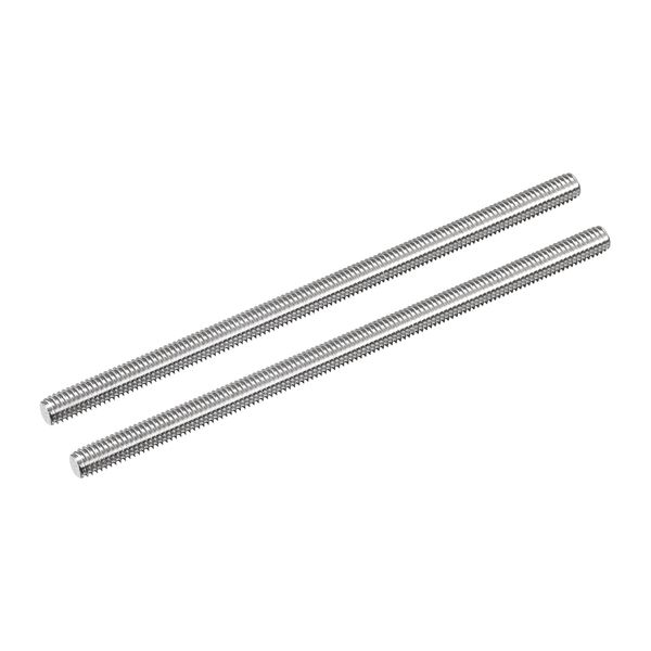 uxcell Full Threaded Rod, Right Threaded Rod, Rod Studs, 304 Stainless Steel, M6 x 120mm, 1mm Thread Pitch, 2 Pieces