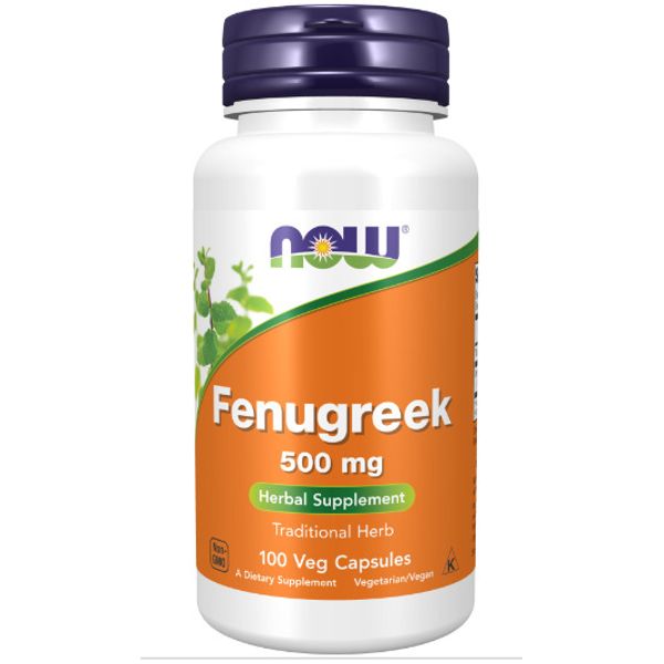 Now Foods Fenugreek, 500mg, 100 Veg Capsules