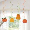 Fun Express Fall Pumpkins Hanging Swirls - 12 Pc