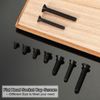 PATIKIL #6-32 x 1/2" Flat Head Socket Cap Screw, 10 Pack Flat Counter Sink Bolt Hex Socket Drive Machine Screw Full Thread Course Thread UNC Black Oxide Grade 10.9