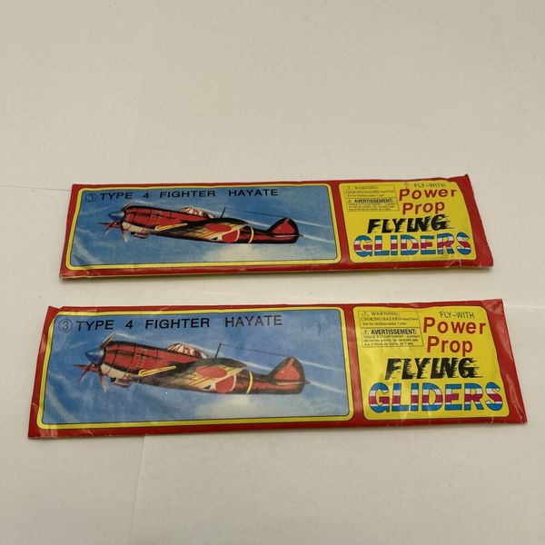 WWII Type 4 Fighter Hayate Foam Glider Model Toy New lot of 2