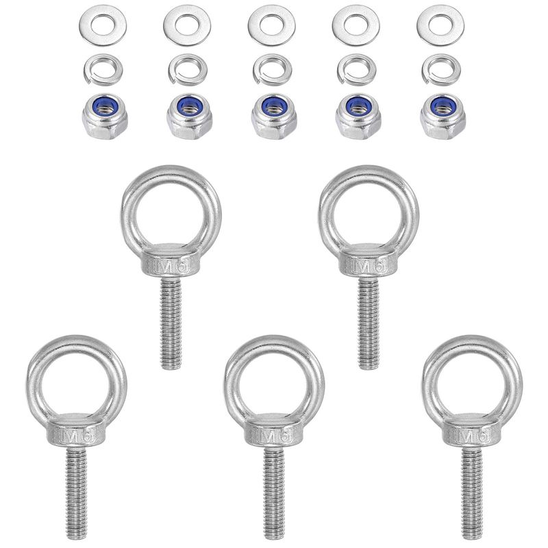 TA-VIGOR Pomo de estrella de rosca macho M8 x 40, perilla de sujeción