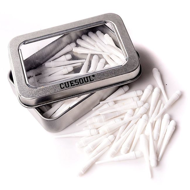 CUESOUL 100 2BA Soft Tip Dart Points (CSSTP004 - White)