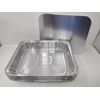 20 x Aluminium Foil Deep Rectangular Roasting Oven Baking Dish Tray + Cardboard Lid 32x26x7cm