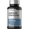 Raw Adrenal Glandular | 350 mg | 90 Capsules | Non-GMO, Gluten Free Supplement | by Horbaach