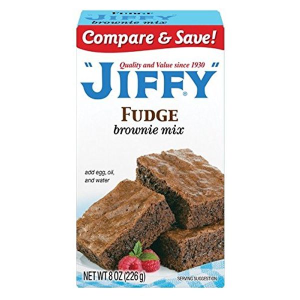 Fudge Brownie Mix - Delicious Brownie Mix, 8 oz,(Jiffy)