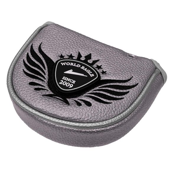 WORLD EAGLE MPC01-7 Putter Cover for Mallet Putter Silver