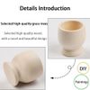 Wooden Egg Cups 4 Brown Wooden Eggs Cups Set Easter Decor