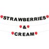 Strawberries & Cream Customisable Recyclable Card Party Bunting