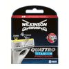 Wilkinson Sword Quattro Titanium Precision Razor Blades - Pack of 8