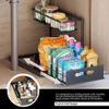 Under Sink Pull-out Drawer Cabinet Organizer Storage Shelf kitchen bathroom 2pcs