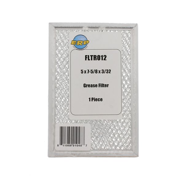Exact Replacement Parts FLTR012 Aluminum Grease Filter Silver