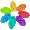 JFA Medical Weekly Oval Pill Box Organiser/Reminder for Medicines Supplements, Vitamins, 7days, 4 compartments per Day – Morning, Noon, Evening and Bed