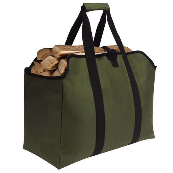 Firewood Carrier Heavy Duty Log Bag Durable Wood Tote Fireplace Stove Accessorie