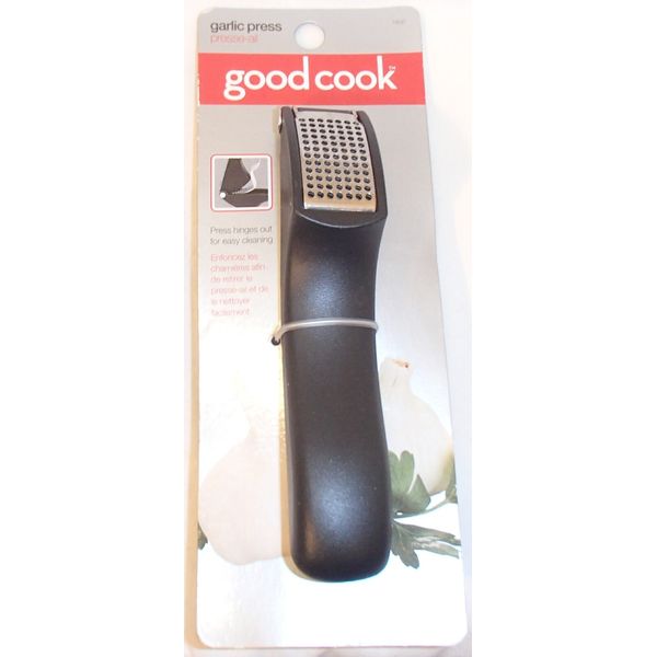 Good Cook Black Handle Stainless Steel Garlic Press