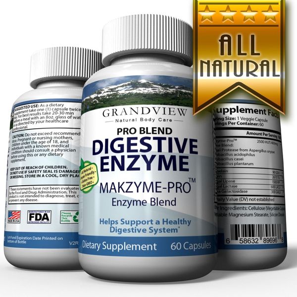 Digestive Enzyme Pro Blend - All Natural Stomach Support