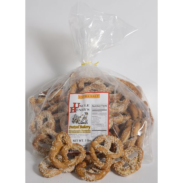 Uncle Henry's 3 lb. Bag Extra Salt Pretzels