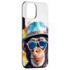 iPhone 14 Chimp Sunglasses Chimpanzee Monkey Funny Art Print Graphic Case