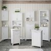 RiverRidge Somerset Two-Door Bathroom and Laundry Wall Mount Storage Medicine Cabinet with Open and Adjustable Shelf - White