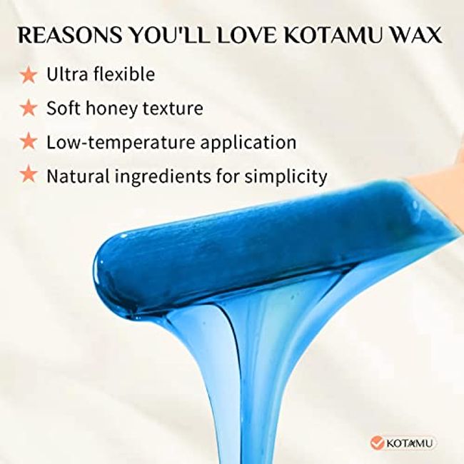 KOTAMU 6 Large Disposable Wax Sticks for Home & Professional Hair Removal  60-Count Pack