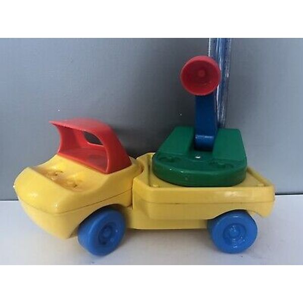 Vintage 1985 Little Tikes Toddle Tots Vehicle Up n Down Cherry Picker Toy Truck