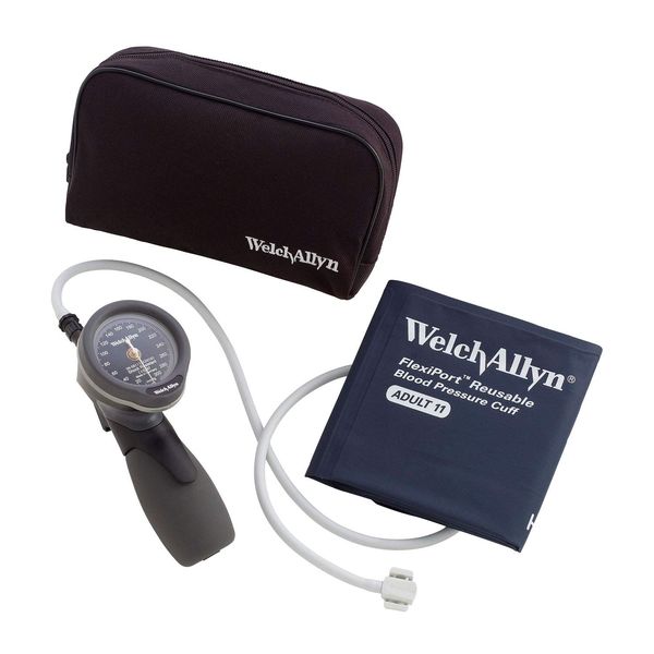 Welch Allen 5098-27 Aneloid Blood Pressure Monitor, DuraShock Hand Type, TR-1 Type, For Adults, Medium, With Cuffs