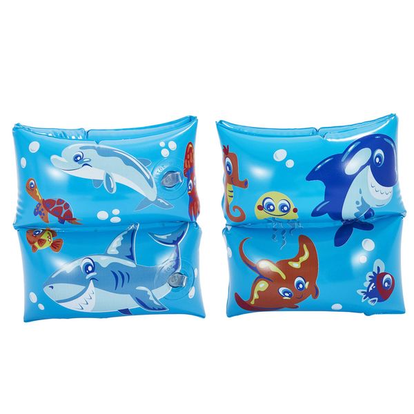 Wallmart Play Day Ocean Armbands - Blue, Inflatable, Ages 3-6
