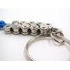 Bike Chain Key Chains with Gourd-Shaped End Cap Blue