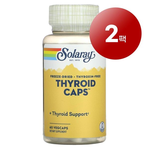 Wawa Market Solaray Freeze-Dried Thyroid 60 Tablets 1 Pack, 3 Packs