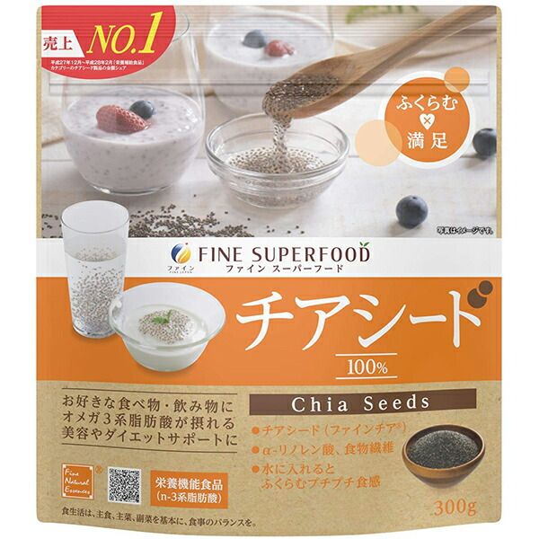 3% OFF coupon valid from 1/9 20:00 to 1/16 01:59 Fine Co., Ltd. Superfood Chia Seeds 300g<br> Nutritional supplements (containing omega-3 fatty acids)<br> Drug Pure Rakuten Market Store RCP △ CPT