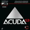 Donic Acuda S3 Table Tennis Rubber (Black, 2.0 mm)