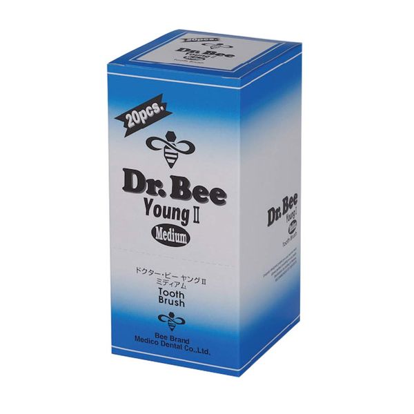 Dr.Bee Young II Medium Toothbrush, Set of 20