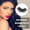 25mm Long 8D False Eyelashes Handmade Faux Mink Lashes Natural Wispy Cross Fluffy Eyelashes for Makeup Eyelashes Extension
