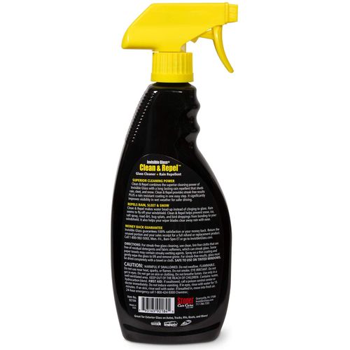 Invisible Glass 92184 22-Ounce Premium Glass Cleaner with Rain Repellent for Exterior Automotive Glass and Windshields to Shield Against Rain, Snow, and Sleet