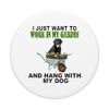 Work In My Garden & Hang W Black Lab PopSockets Swappable PopGrip